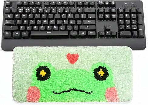 Wrist Rest Rug Cushion Pad Cute for Keyboard Computer Tufted Soft Frog Gifts (Green) in Saudi Arabia