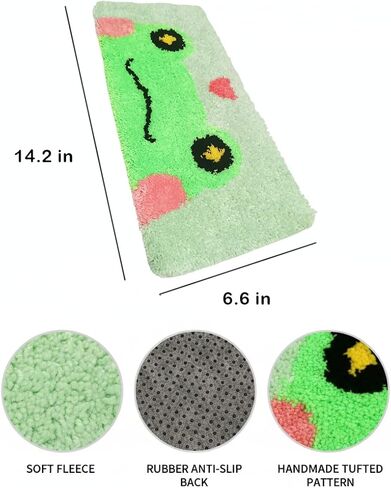 Wrist Rest Rug Cushion Pad Cute for Keyboard Computer Tufted Soft Frog Gifts (Green) in Saudi Arabia