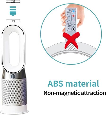 New Replacement Remote Control for Dyson HP00 HP01 Hot+Cool Fan Purifying Heater - with Battery, Part NO.967197-13, (Without Magnetic, Silver) in Saudi Arabia