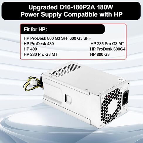 مصدر طاقة LXun 180W D16-180P2A L08261-002 متوافق مع HP ProDesk 800 G3 600 G3 SFF L08261-001 901763-002 901765-003 901761-003 901764-003 901763-001 901762-002 901771-004 901771-003 901771-002 in Kuwait