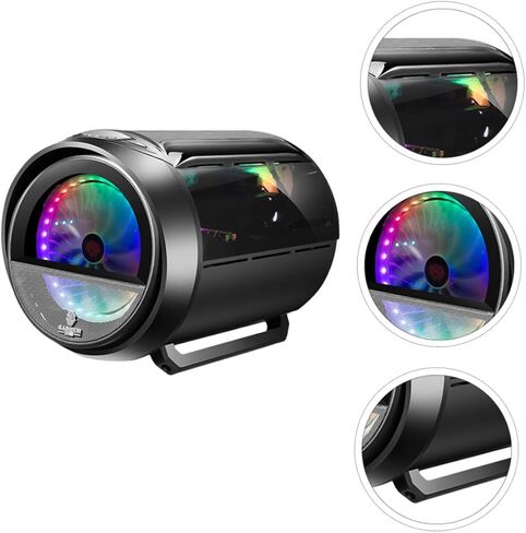 Housoutil Energetic Wide-View Round RGB Water Cooling Computer Case for Matx Motherboard, Black Gaming Desktop Chassis with Water Cooling Support for Home and Office Use in Kuwait