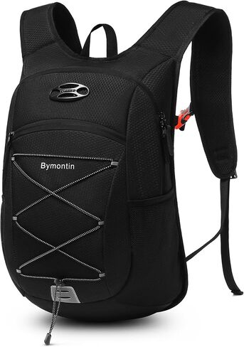 Ultra-Light Soft Daypack 15L/20L, Cushioned Breathable Back Panel Backpack, Lightweight Packable Travel Backpack (Black, 20L) in Saudi Arabia