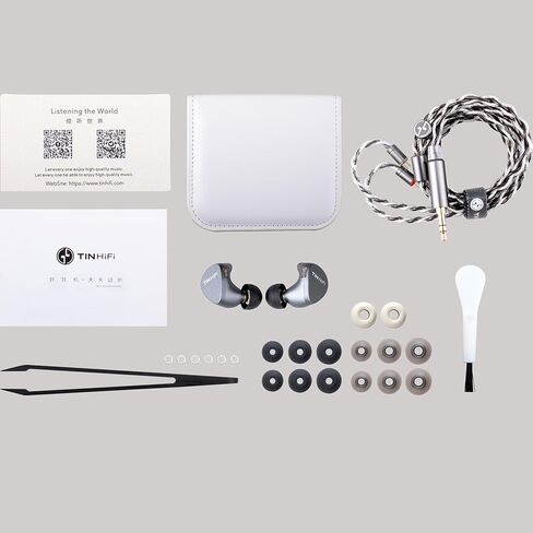 سماعات أذن سلكية TINHIFI T5S، فريدة من نوعها بقطر 10 مم، محرك ديناميكي HiFi IEMs مع كابل ثنائي السنون 0.78 مم قابل للفصل، مثالية لعشاق الصوت in Kuwait