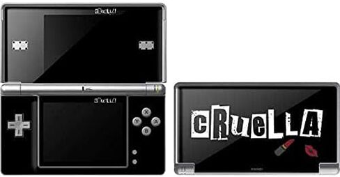 ملصق Skinit المخصص للألعاب متوافق مع DS Lite - تصميم أحمر الشفاه Disney Cruella المرخص رسميًا in Saudi Arabia