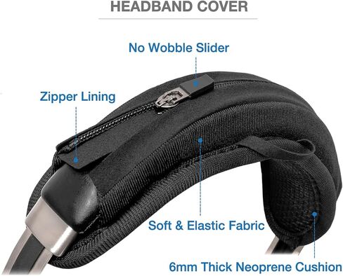 Headband Cushion Cover Compatible with Ultrasone Edition, Signature, PRO, HiFi Version, Edition 5 8 10 11 15, Pro DJ1 480i 780i 550 580i 750 1480i 2500 2900 Headphone, with Hanging Loop in Saudi Arabia
