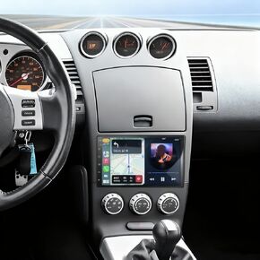 ستيريو سيارة لنيسان 350Z 2003-2009 مع اتصال لاسلكي مع Carplay Android Auto، شاشة لمس 7 بوصة لترقية راديو 350Z، GPS، WiFi، HiFi، Bluetooth، FM، SWC، ميكروفون، كاميرا احتياطية، 2 + 32 جيجابايت in Saudi Arabia