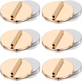 6 أزواج من محولات بروش دبوس مغناطيسي صغير، دبوس معدني مغناطيسي للملابس، مشبك مغناطيسي، دبابيس معدنية مغناطيسية لطية صدر السترة، حامل بروش محول للحجاب، وشاح، شال، قماش رقيق، غير مرئي لعيد الميلاد in Kuwait