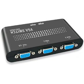 حافظة صندوق تبديل مشاركة شاشة VGA SVGA متينة بمنفذين لشاشة عرض LCD PC in Kuwait