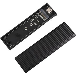 M.2 NGFF SSD Enclosure Adapter Efficient Aluminum USB C 3.1 Enclosure Adapter for 2242 2260 2280 SSDs, Plug and Play for, OS X, Users Black in Kuwait