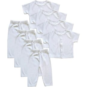 قميص وسروال قصير الأكمام للأطفال من الجنسين من B-One للأطفال من الجنسين، عبوة من 8 قطع in Kuwait