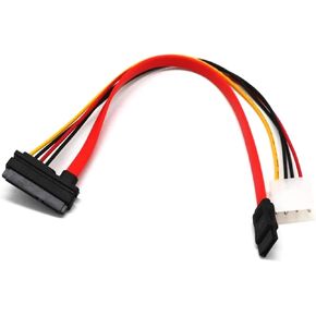 كومبو كابل Sata 15 دبوس طاقة وكابل بيانات 7 دبوس 4 دبوس إلى محول الرصاص ATA التسلسلي IDE سلك طاقة محرك الأقراص الضوئية in Kuwait
