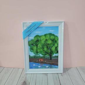 DNKNU Framed art pictures – Ready to hang and use, vibrant color schemes, lively landscape wall art in Saudi Arabia