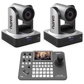 PTZ Camera 4K 30X Optical Zoom NDI 60fps HDMI USB3.0 SDI LAN POE AI Auto Tracking + PTZ Camera Controller for Church Live Streaming Video Conference in Saudi Arabia