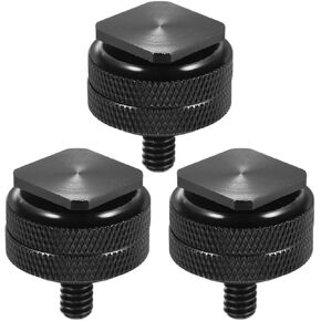 NUOBESTY 3pcs Dual Layer 1/4 Inch Hot Shoe Mount Adapter for Camera Flash Holder, Tripod Screw Converter Compatible with DSLR and Video Rig Accessories in Kuwait