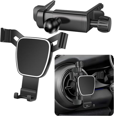 Car Phone Mount Holder For Mini Cooper 2002-2012，Hardtop 2013-2024，Convertible 2013-2024，Clubman 2008-2014，Countryman 2011-2016 Coupe Paceman Roadster Auto Accessories Interior Circular Air Vent case in Kuwait