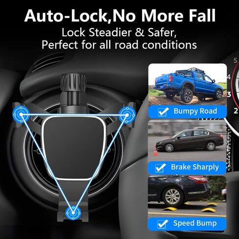 Car Phone Mount Holder For Mini Cooper 2002-2012，Hardtop 2013-2024，Convertible 2013-2024，Clubman 2008-2014，Countryman 2011-2016 Coupe Paceman Roadster Auto Accessories Interior Circular Air Vent case in Kuwait