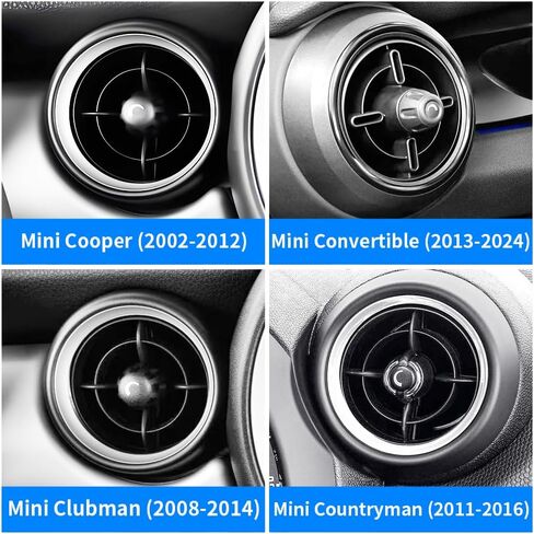 Car Phone Mount Holder For Mini Cooper 2002-2012，Hardtop 2013-2024，Convertible 2013-2024，Clubman 2008-2014，Countryman 2011-2016 Coupe Paceman Roadster Auto Accessories Interior Circular Air Vent case in Kuwait
