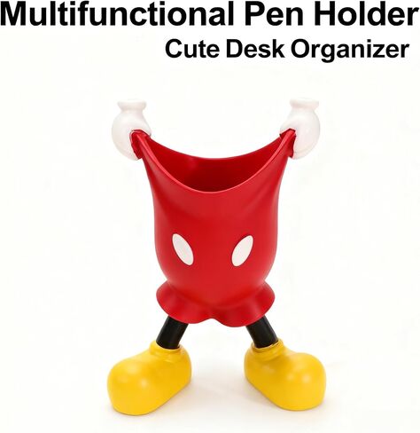 Mouse Pen Holder for Desk, Cartoon Mouse Vase Makeup Brush Holder, Birthday Party Supplies Gift for Home Decoration in Saudi Arabia