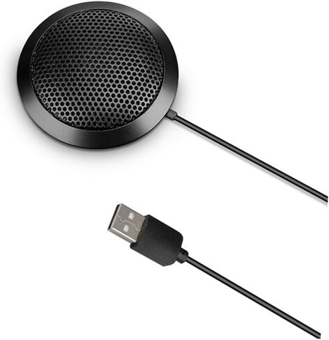 Sewroro USB Desktop Microphone Omnidirectional Capacitance Pickup Clear Sound Noise Reduction Stable Anti-Slip Base Compact for Gaming Speech Podcast Recording in Saudi Arabia