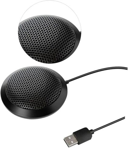 Sewroro USB Desktop Microphone Omnidirectional Capacitance Pickup Clear Sound Noise Reduction Stable Anti-Slip Base Compact for Gaming Speech Podcast Recording in Saudi Arabia
