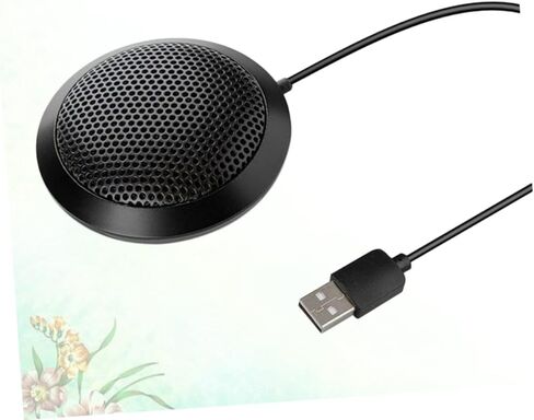 Sewroro USB Desktop Microphone Omnidirectional Capacitance Pickup Clear Sound Noise Reduction Stable Anti-Slip Base Compact for Gaming Speech Podcast Recording in Saudi Arabia