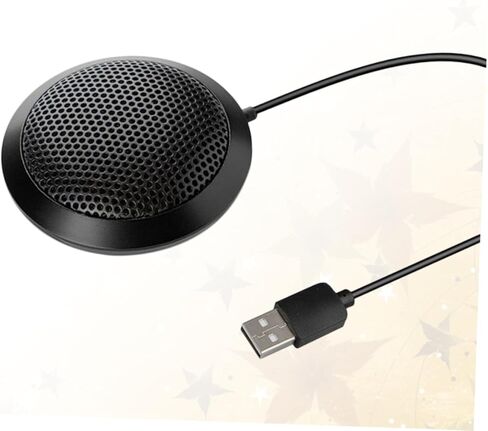 Sewroro USB Desktop Microphone Omnidirectional Capacitance Pickup Clear Sound Noise Reduction Stable Anti-Slip Base Compact for Gaming Speech Podcast Recording in Saudi Arabia