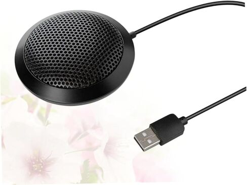 Sewroro USB Desktop Microphone Omnidirectional Capacitance Pickup Clear Sound Noise Reduction Stable Anti-Slip Base Compact for Gaming Speech Podcast Recording in Saudi Arabia