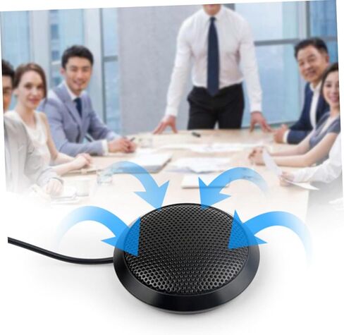 Sewroro USB Desktop Microphone Omnidirectional Capacitance Pickup Clear Sound Noise Reduction Stable Anti-Slip Base Compact for Gaming Speech Podcast Recording in Saudi Arabia
