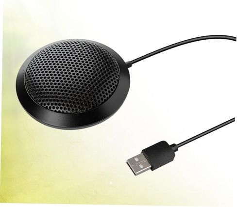 Sewroro USB Desktop Microphone Omnidirectional Capacitance Pickup Clear Sound Noise Reduction Stable Anti-Slip Base Compact for Gaming Speech Podcast Recording in Saudi Arabia