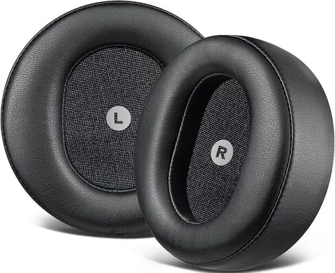 SOULWIT Replacement Earpads for Audeze Maxwell Headphones, Ear Pads Cushions with Soft Protein Leather, High-Density Noise Cancelling Foam - Black in Saudi Arabia