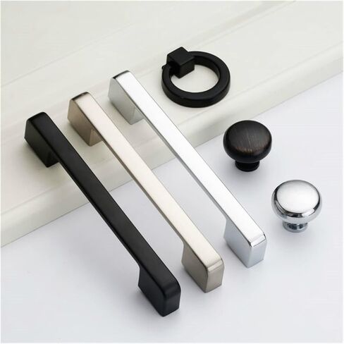 Cabinet Drawer Handle Zinc Alloy Black Kitchen Cabinet Door Handle Wardrobe Cabinet Door Handle Drawer Handle Furniture Handle(Red Bronze 128mm) in Saudi Arabia