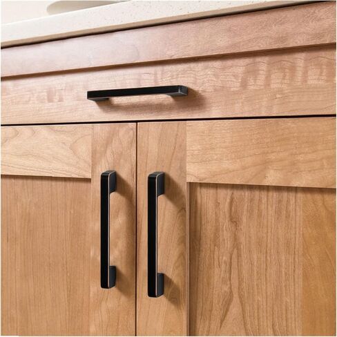 Cabinet Drawer Handle Zinc Alloy Black Kitchen Cabinet Door Handle Wardrobe Cabinet Door Handle Drawer Handle Furniture Handle(Red Bronze 128mm) in Saudi Arabia