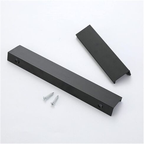 Cabinet Drawer Handle Gold Black Hidden Handle Cabinet Handle Aluminum Cabinet Sliding Knob Bedroom Hardware Handle Cabinet Knob(Gold Length 600mm) in Saudi Arabia