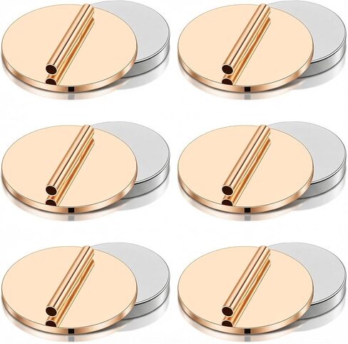 6 أزواج من محولات بروش دبوس مغناطيسي صغير، دبوس معدني مغناطيسي للملابس، مشبك مغناطيسي، دبابيس معدنية مغناطيسية لطية صدر السترة، حامل بروش محول للحجاب، وشاح، شال، قماش رقيق، غير مرئي لعيد الميلاد in Kuwait