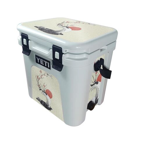غلاف مبرد متوافق مع Yeti Roadie 24 مع قابس تصريف (2025) - على السياج - غطاء لاصق واقٍ من الفينيل 3M ممتاز - سهل الاستخدام | صُنع في الولايات المتحدة الأمريكية بواسطة MightySkins in Kuwait