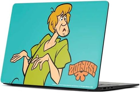 Skinit Decal Laptop Skin Compatible with Surface Laptop 7 13.8in - Officially Licensed Scooby-Doo Shaggy and Ghost Clown Design in Saudi Arabia