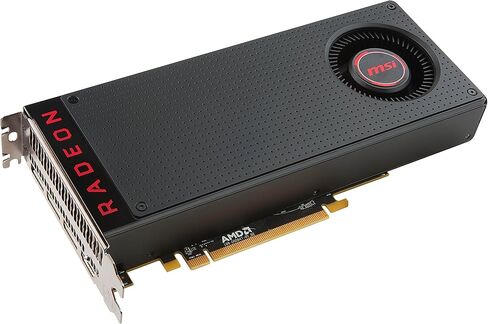بطاقة رسومات MSI Gaming Radeon RX 580 8G GDRR5 256-bit HDCP تدعم DirectX 12 VR Ready بطاقة رسومات Crossfire بمروحة واحدة (RX 580 8G) (متجددة) in Kuwait