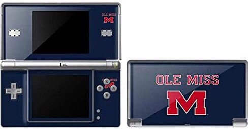 ملصق Skinit المخصص للألعاب متوافق مع DS Lite - تصميم College Ole Miss Blue المرخص رسميًا in Kuwait