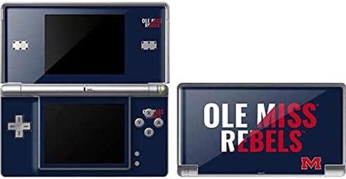 ملصق Skinit المخصص للألعاب متوافق مع DS Lite - تصميم College Ole Miss Rebels المرخص رسميًا in Kuwait