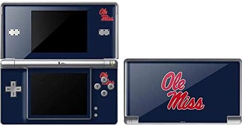 ملصق Skinit المخصص للألعاب متوافق مع DS Lite - تصميم College Rebels Ole Miss المرخص رسميًا in Kuwait
