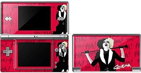 Skinit Decal Gaming Skin Compatible with DS Lite - Officially Licensed Disney Cruella Evil Laugh Design in Saudi Arabia