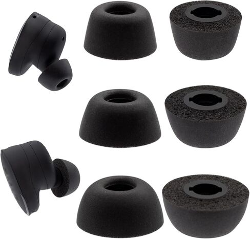 أطراف أذن إسفنجية بديلة من Klowcok لسماعات الأذن JBL Tune Buds/Tune Buds 2، أطراف إسفنجية الذاكرة متوافقة مع سماعات الأذن JBL Endurance Race 2 / Endurance Race TWS، 3 أزواج (S/M/L) أسود in Kuwait