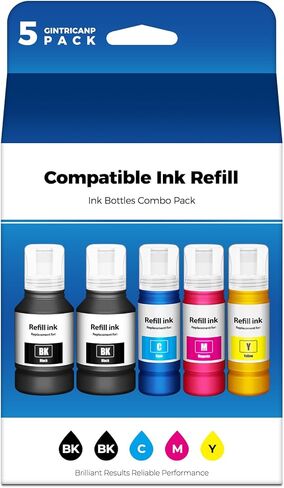 Compatible for EPT502 Ink Refill Bottles ET-2850 ET-15000 ET-3850 ET-3950 ET-4950 Printer Ink Eco Tank ET-3843 ET-2980 ET-4850 ET 2850 ET 3850 ET 15000 ET2850 ET3850 ET-3843 ET-3830 ET-3760 ET2750 in Saudi Arabia