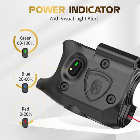 WARRIORLAND Pistol Light Laser مع الحافظة، مصمم حصريًا لـ Glock 43X MOS / 48 MOS، غير مناسب بدون قضبان 43/43X/48، ضوء تكتيكي مدمج 150 لومن مع ضوء LED أبيض ليزر أحمر وحافظة IWB in Kuwait
