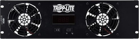 Tripp Lite 3U Digital Temperature Sensor with 2 12VDC High-Performance Fans, Blanking Panel, LCD (SRFAN3UDCTEMP) in Kuwait