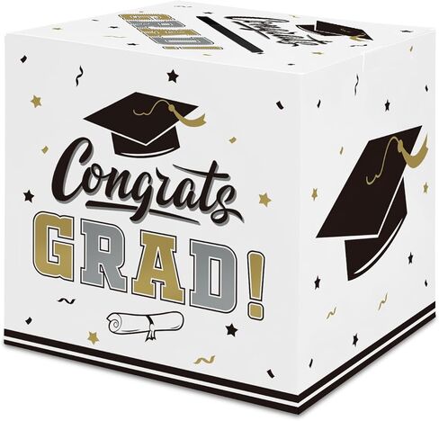 Gatherfun Graduation Party Decorations Graduation Box Graduation Card Box for Graduation Gift Congrats Grad Party Party Favors Decor Party Supplies in Kuwait