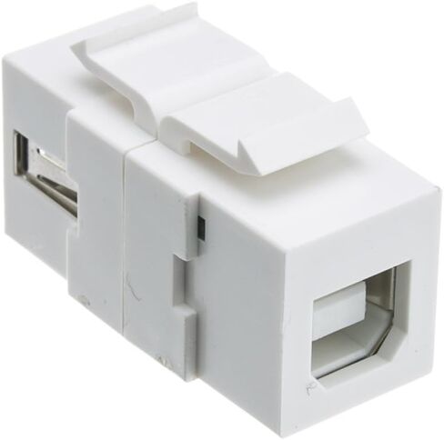 Keystone Insert, White, USB 2.0 Type A Female To Type B Female Reversible Adapter, 2pk in Saudi Arabia