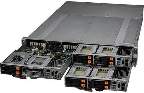 Supermicro SYS-210GT-HNC8F GrandTwin 2U4 X12SPT-GC; CSE-GT214BF-R2K21BP Server in Saudi Arabia