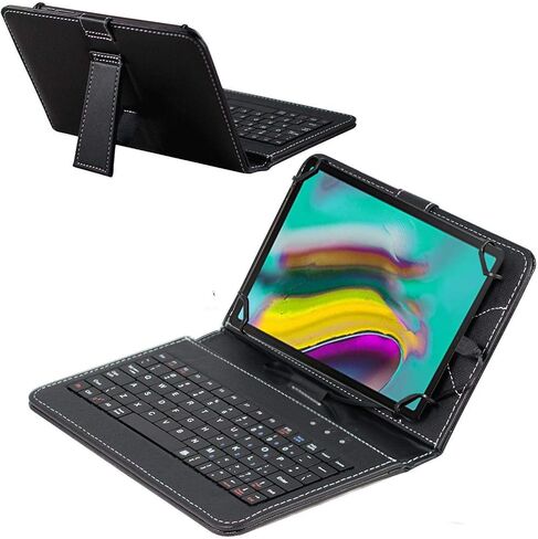 حافظة لوحة المفاتيح Navitech باللون الأسود متوافقة مع Samsung T590 Galaxy Tab A | سامسونج جالكسي تاب ايه T550 | تابلت سامسونج جالاكسي A SM-P580 in Kuwait