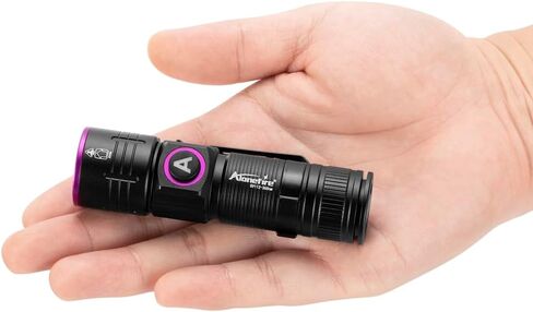 ALONEFIRE SV112 Mini 365nm UV مصباح يدوي USB قابل لإعادة الشحن Zoom Woods Lamp كاشف المال ضوء أسود للكشف عن بول الحيوانات الأليفة، العقرب، صيد الأسماك، المعادن، الصخور مع بطارية مدمجة in Kuwait